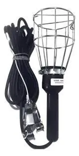 Luminária de socorro para oficina com grade