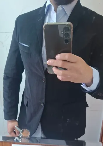 Blazer luxo  slim masculino 