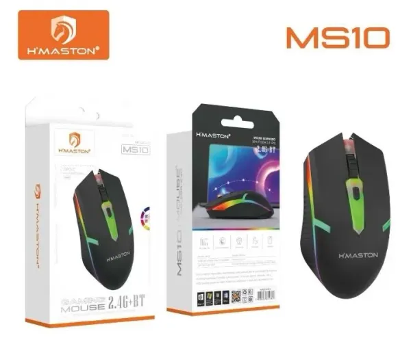Mouse sem fio gamer MS10 H'maston 
