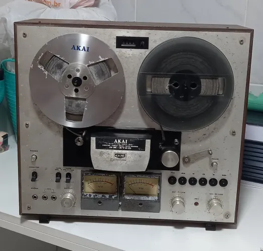 Gravador de Rolo Akai GX-270D (usado funcionando) Não envio
