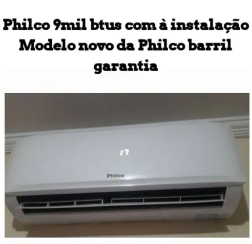Ar condicionado 9mil btus + instalação e garantia