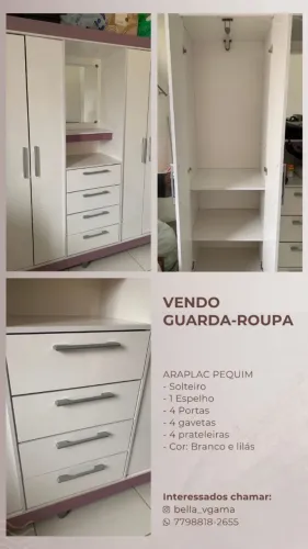 Guarda-roupa Araplac Pequim