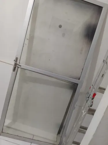 Porta alumínio vidro 2,03 x 94