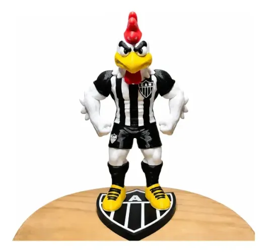 Galo Doido Mascote Em Impressão 3d