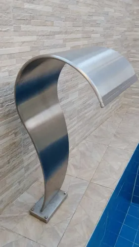 Cascata para Piscina Aço Inox Premium - Nunca Utilizada - Oportunidade