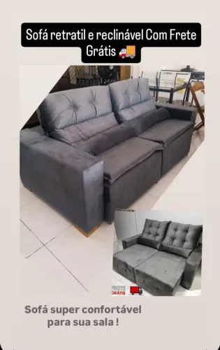 Mega promoção de Sofá Retrátil e Reclinável com Frete grátis!!