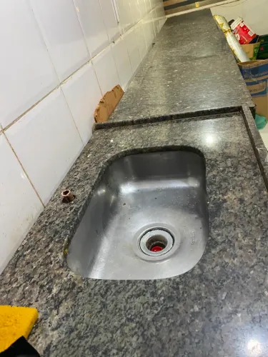 KIT MÁRMORE 3 peças + pia de inox completa!