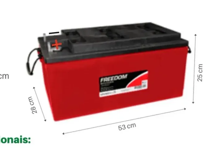Bateria de 240 amperes Freedom