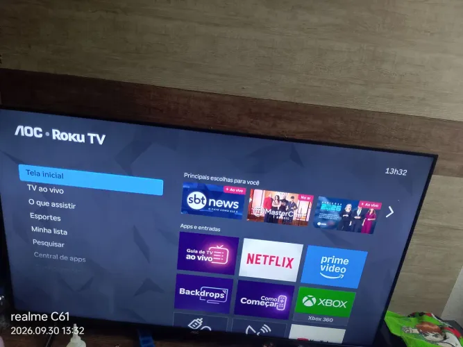 Vendo tv smat AOC rokutv 43 polegadas