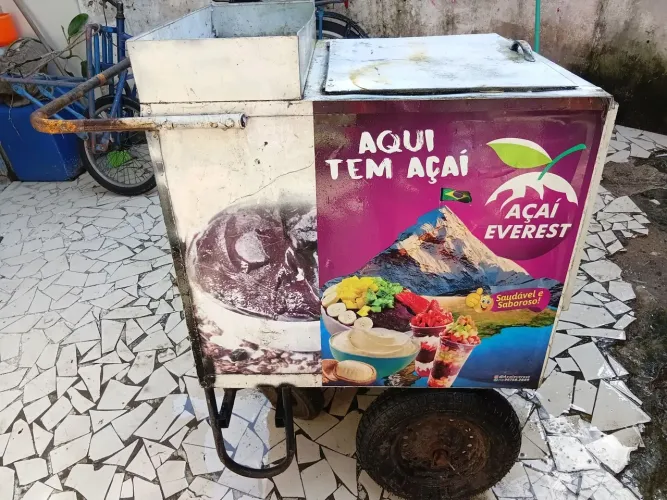 Carrinho acai leia anuncio