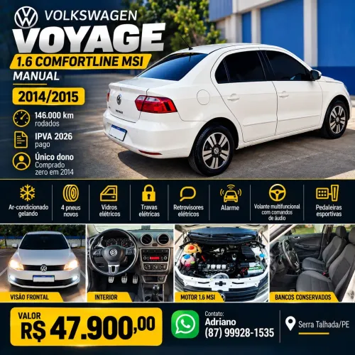 Volkswagen Voyage Comf/highli. 1.6 MI T.flex 8V 4P 2015