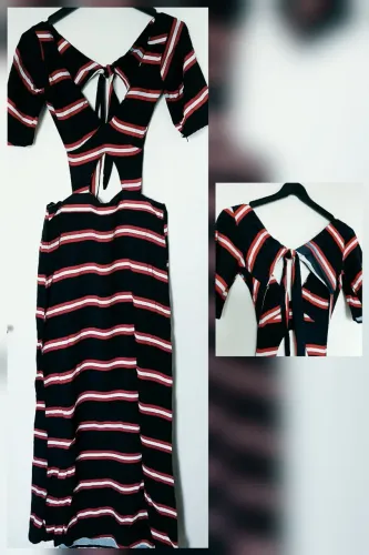 VESTIDO em tecido para o verão