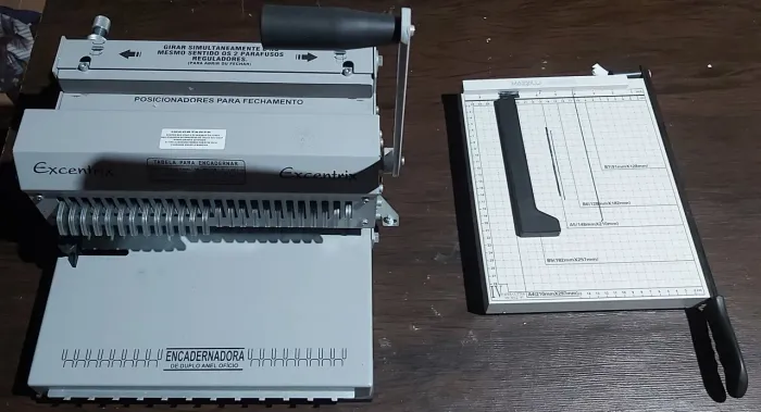 Encadernadora e guilhotina vendo ou troco 