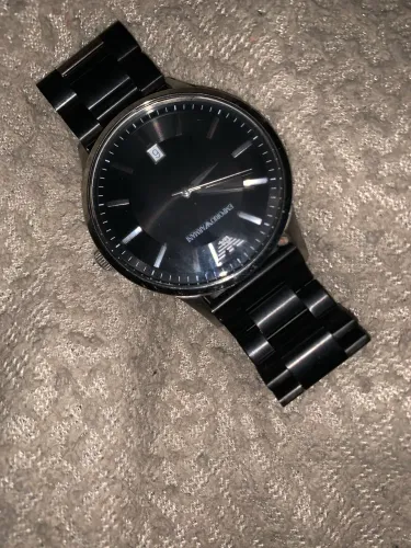 Relógio Emporio Armani AR2411 Masculino Preto Aço Inoxidável