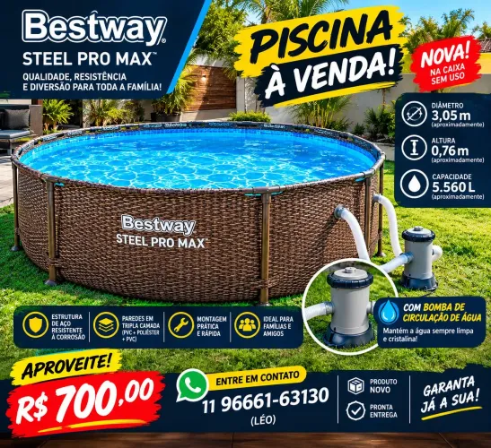 Piscina de 5 mil litros