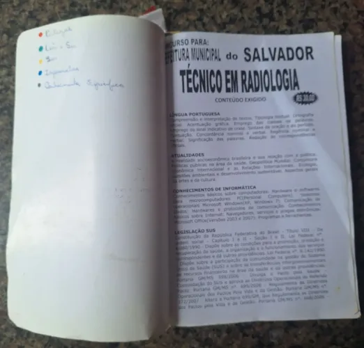 Apostila para concurso Técnico em radiologia. 