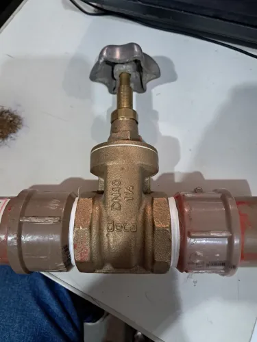 Material hidráulico- Registro Deca gaveta DN40 1 1/2" Bronze novo