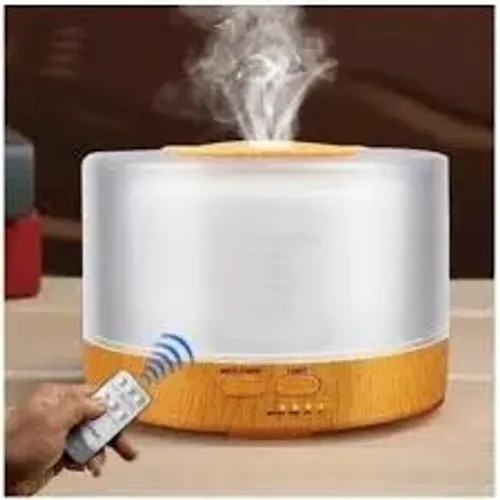 Difusor Umidificador de Ambiente 500ml com Led e Controle