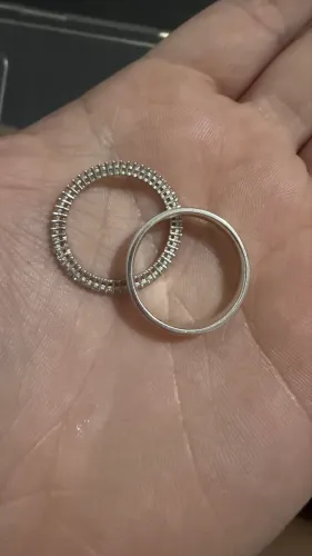 Conjunto Anel + Aparador de Prata