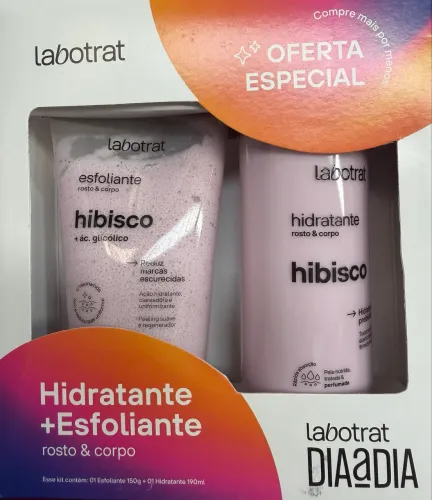 Kit Labotrat esfoliante e hidratante Hibisco