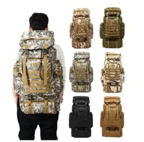 Mochila tática militar acampamento gigante 70 litros