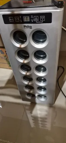 Adega philco 12 garrafas