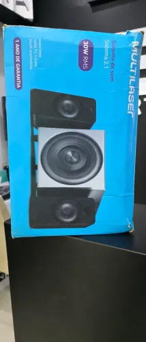 Vende novo lacrado Alto-falantes para PC 2.1 P2 Usb 30w Multilaser Sp262 Preto