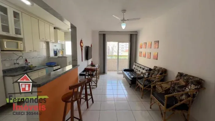 Apartamento porteira fechada com 1 dormitório à venda 53 m² por R$ 318.000 Tupi Praia Gran