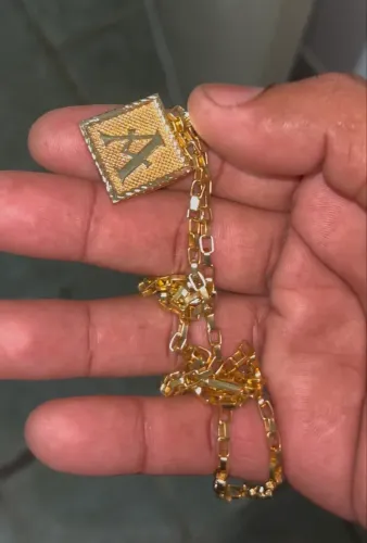 Corrente banhada a ouro nova