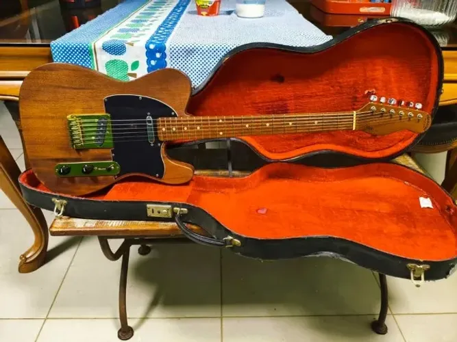 Guitarra Giannini Telecaster Sonic vintage e otimo sustian com case antigo