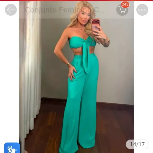 Vendo conjunto calça pantolona novo na etiqueta