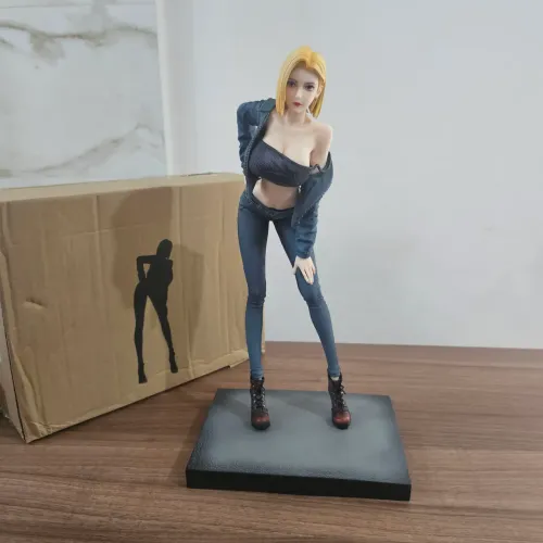 Estátua 42cm 1/4 Dragon Ball Z Android 18 Ciborgue N Hot Toys sideshow inart iron studios