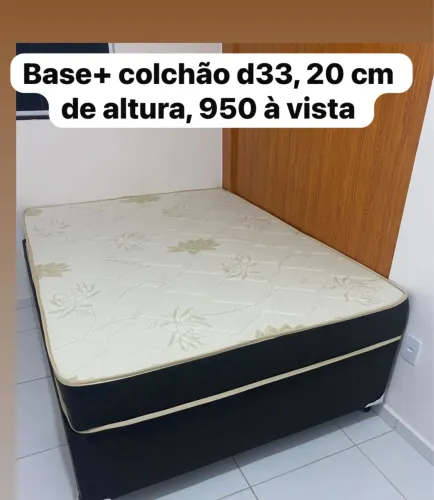 Base+ colchão casal d33 , um ano de garantia