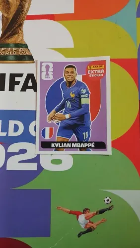 Extra stickrs- kylian Mbappé- França- bordô