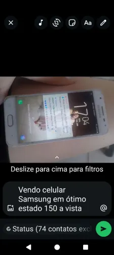 Celular Samsung Galaxy usado em boas condições 