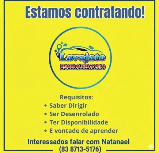 Lavador automotivo e acabamento