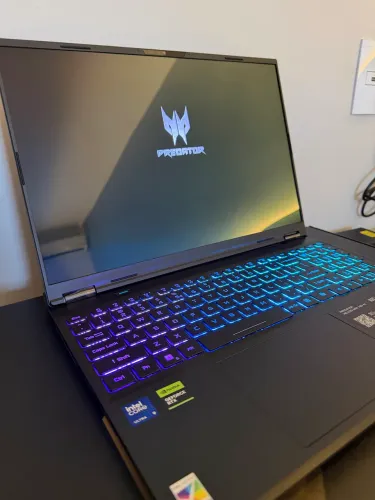 Notebook Acer Predator Helios NEO 16S AI OLED RTX 5070TI 32GB RAM DDR5 ULTRA 9 275HX 1TB