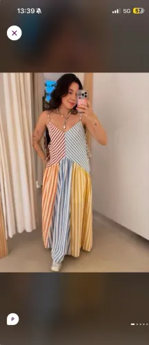 vestido farm alcinha patch