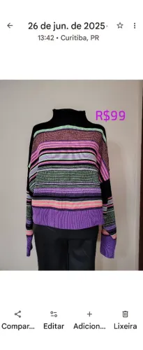Blusa tricô colors