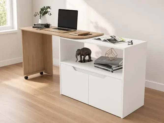 Mesa Escritório Stanley em L 173cm Giratória (NOVO A PRONTA ENTREGA)
