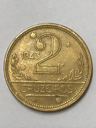 Moeda de 2 cruzeiros- 1943