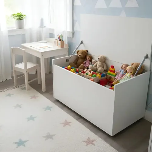 Baú Organizador De Brinquedos Infantil Grande