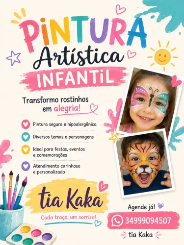Pintura artística infantil