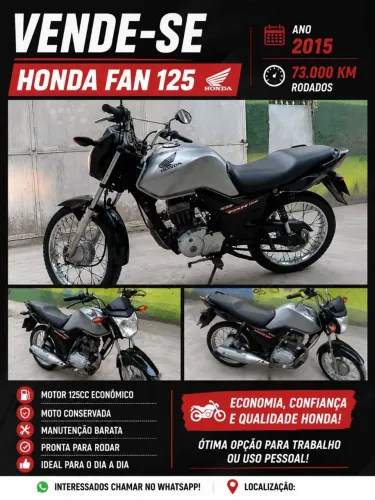 Vende-se CG Fan 125 2015