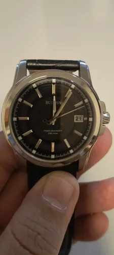 Bulova Precisionist 96B158 Couro - Alta Precisão 262khz - Full Set (Usado 1 Vez)