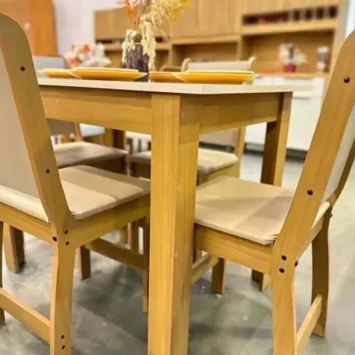 Mesa de Cozinha 4 Cadeiras Retangular Bellagio Poliman Móveis