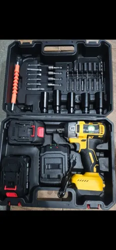Chave de impacto com maleta e peças completa 