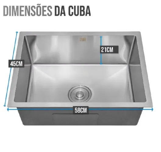 Vendo Cuba gourmet de inox nova.