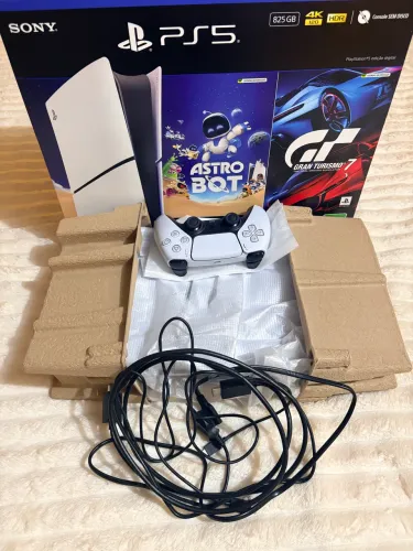 VÍDEO GAME PS5 SLIM NOVO COM NOTA FISCAL 