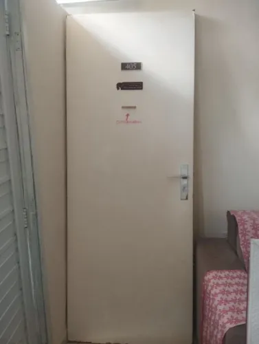 Porta com fechadura 